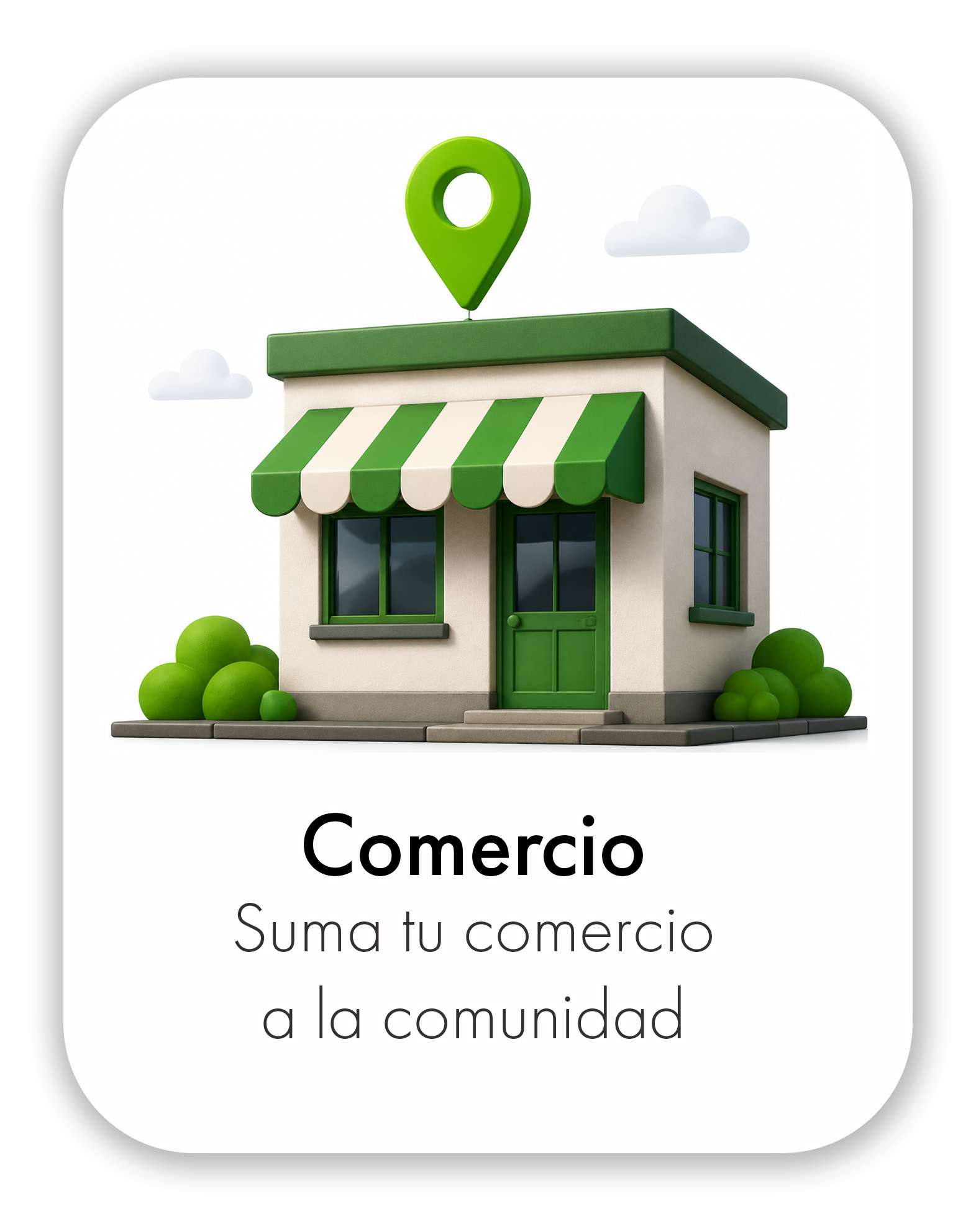 Comercio — Sumá tu comercio a la comunidad